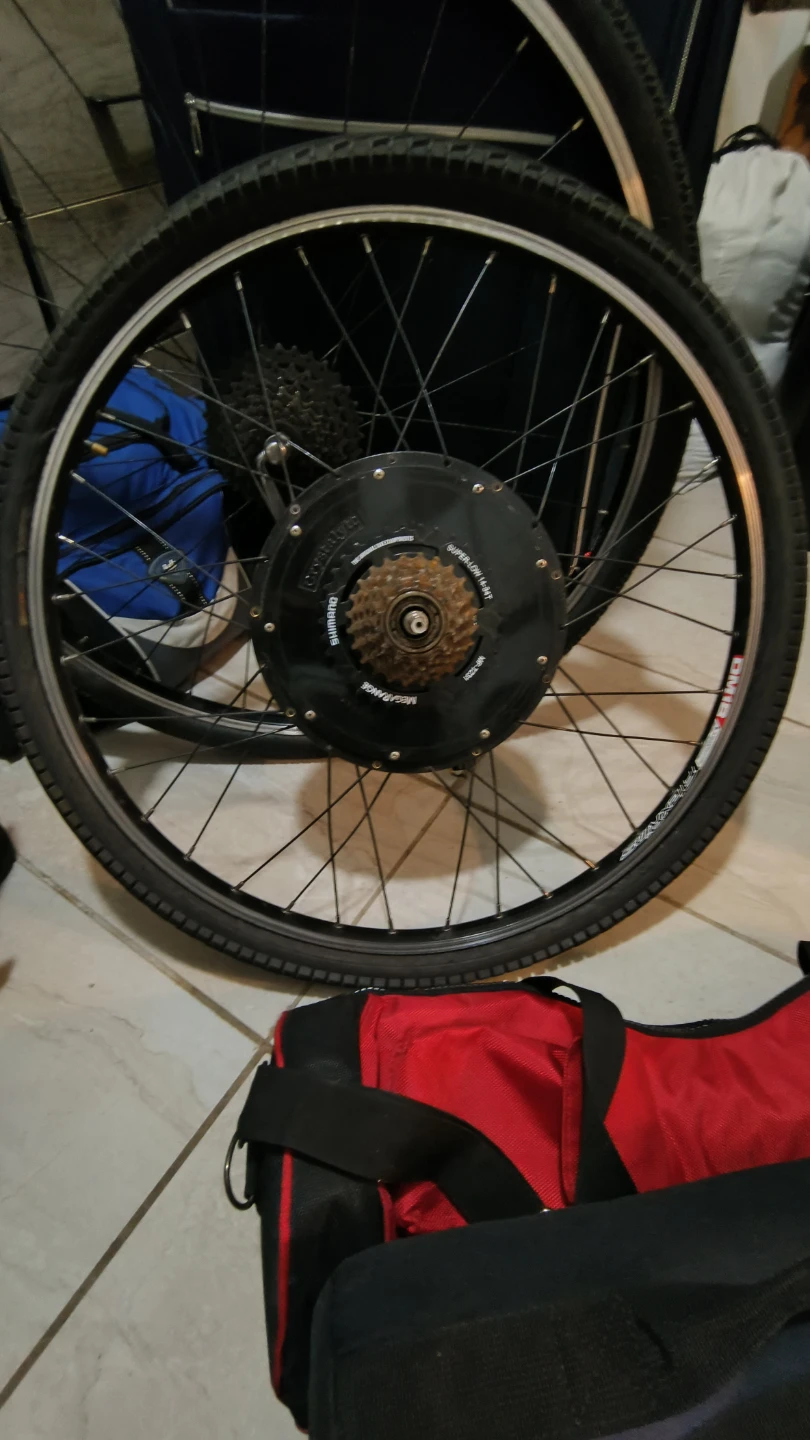 Crystalite E-Bike Hub Motor Wheel w Shimano Megarange Freewheel