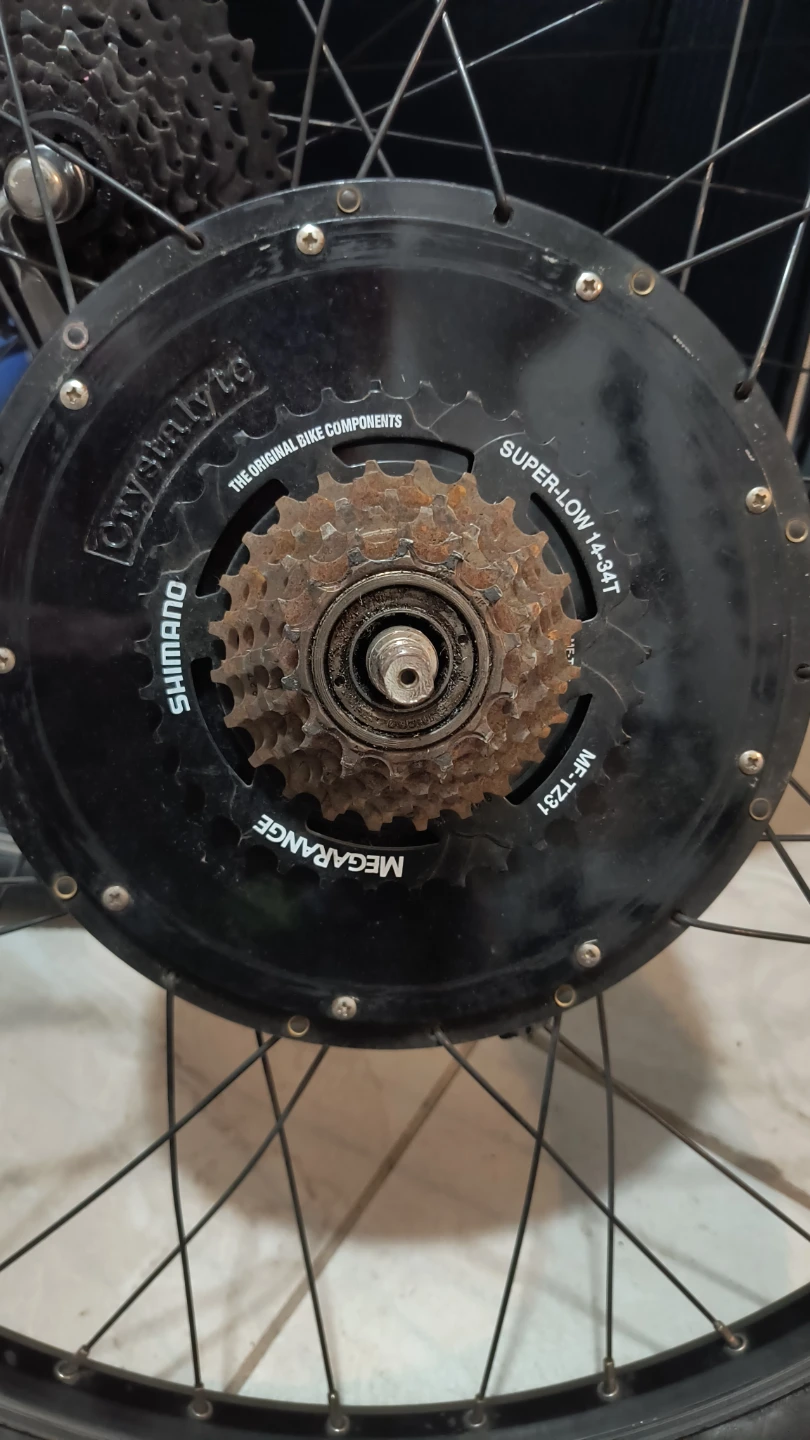 Crystalite E-Bike Hub Motor Wheel w Shimano Megarange Freewheel - photo 2