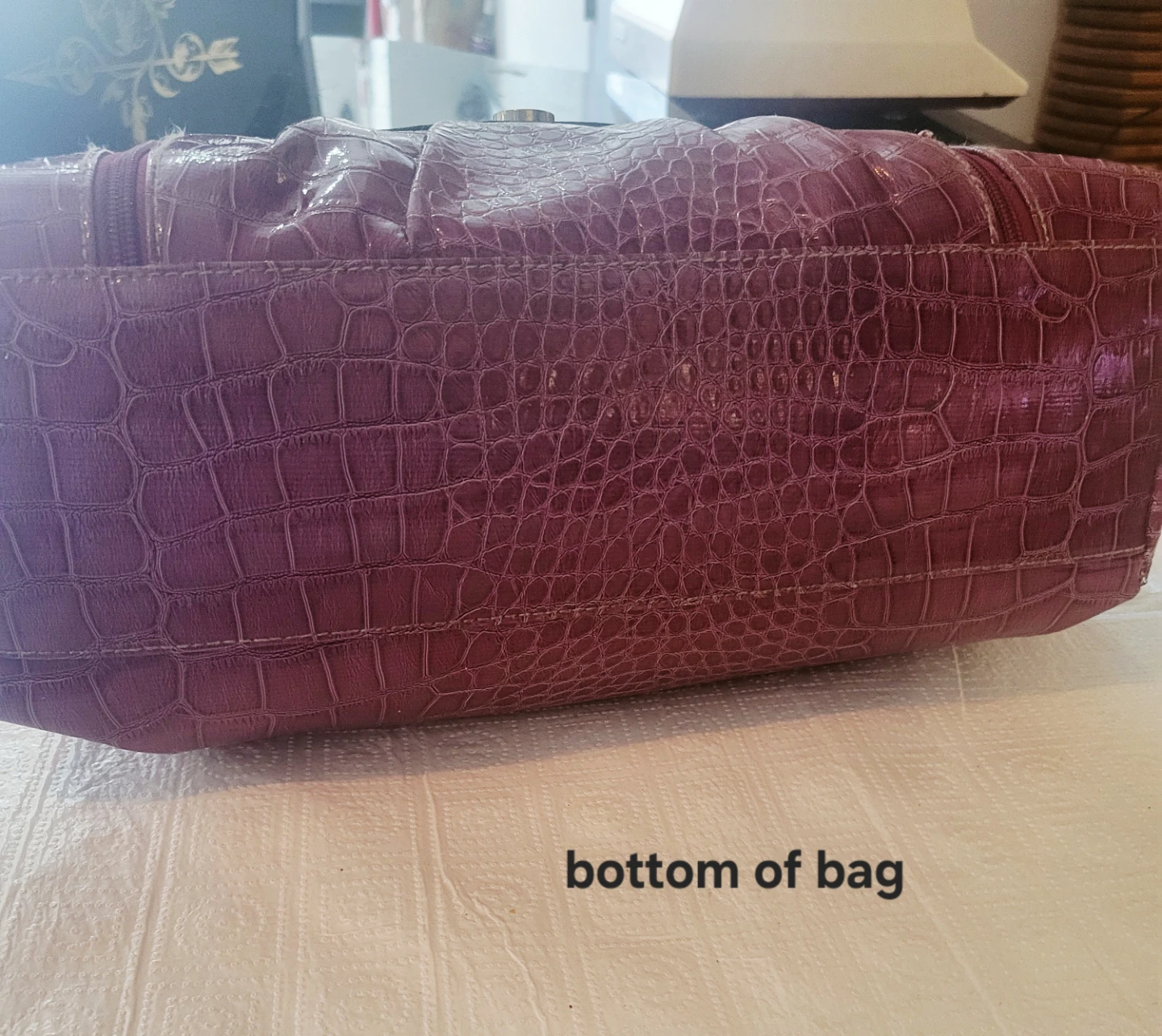 Pink, Crocodile Handbag - photo 3
