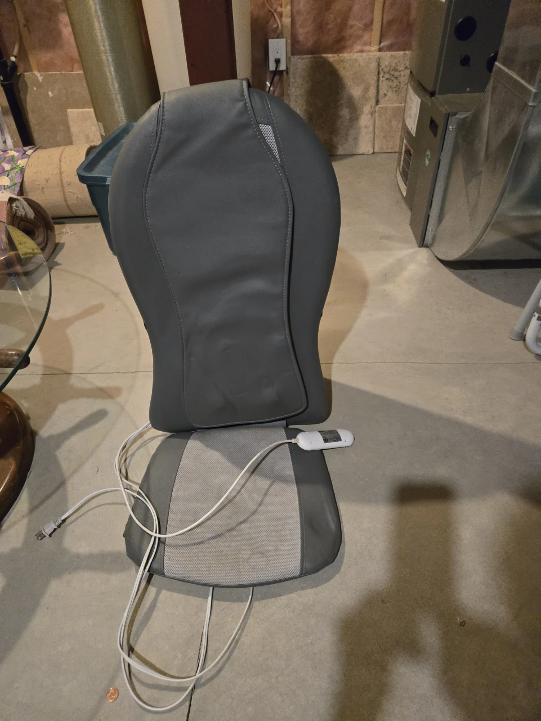 Grey Shiatsu Massage Seat Cushion