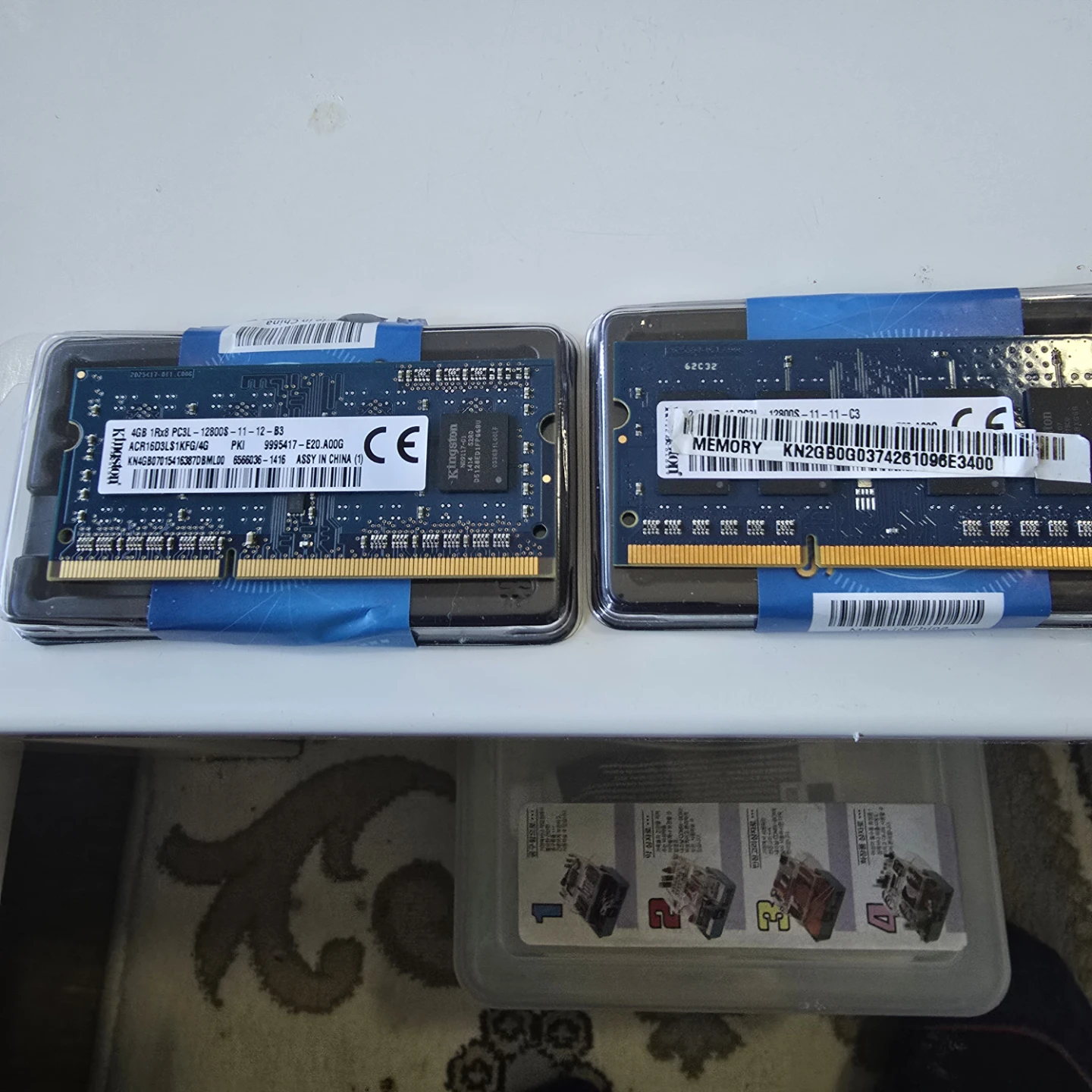 2x Kingston 4GB DDR3, 12800s  Laptop RAM Sticks - photo 2
