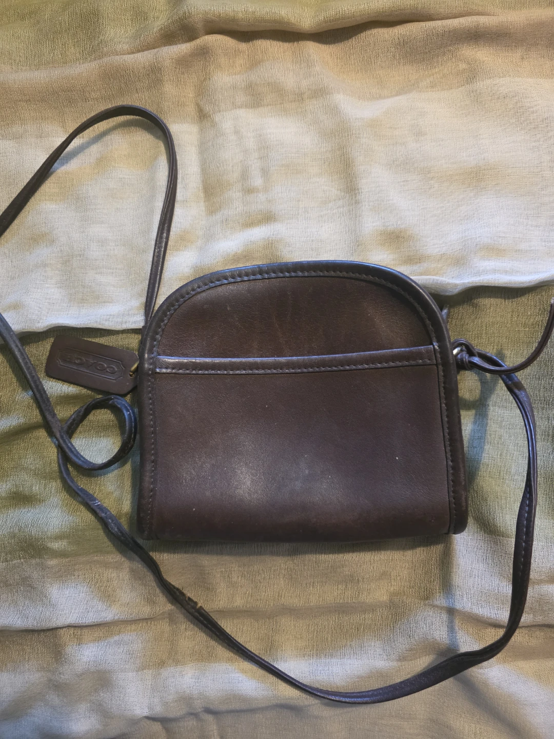 Vintage Coach Leather Shoulder Bag - Brown - photo 3