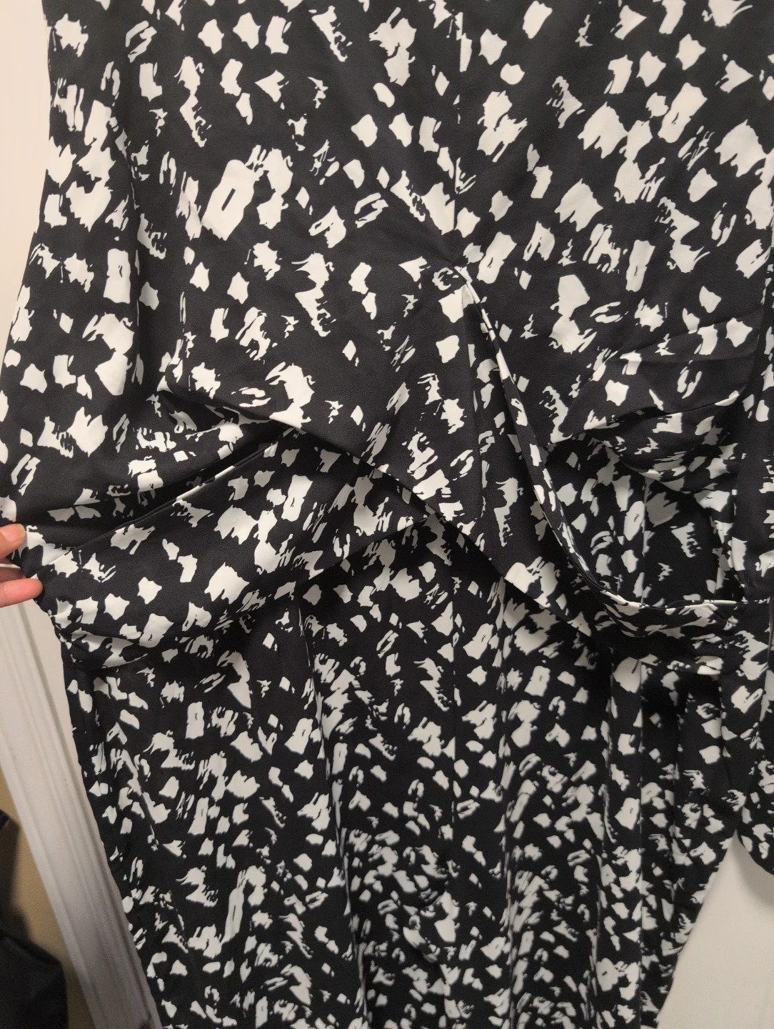 Black and White Abstract Print Jumpsuit - photo 2