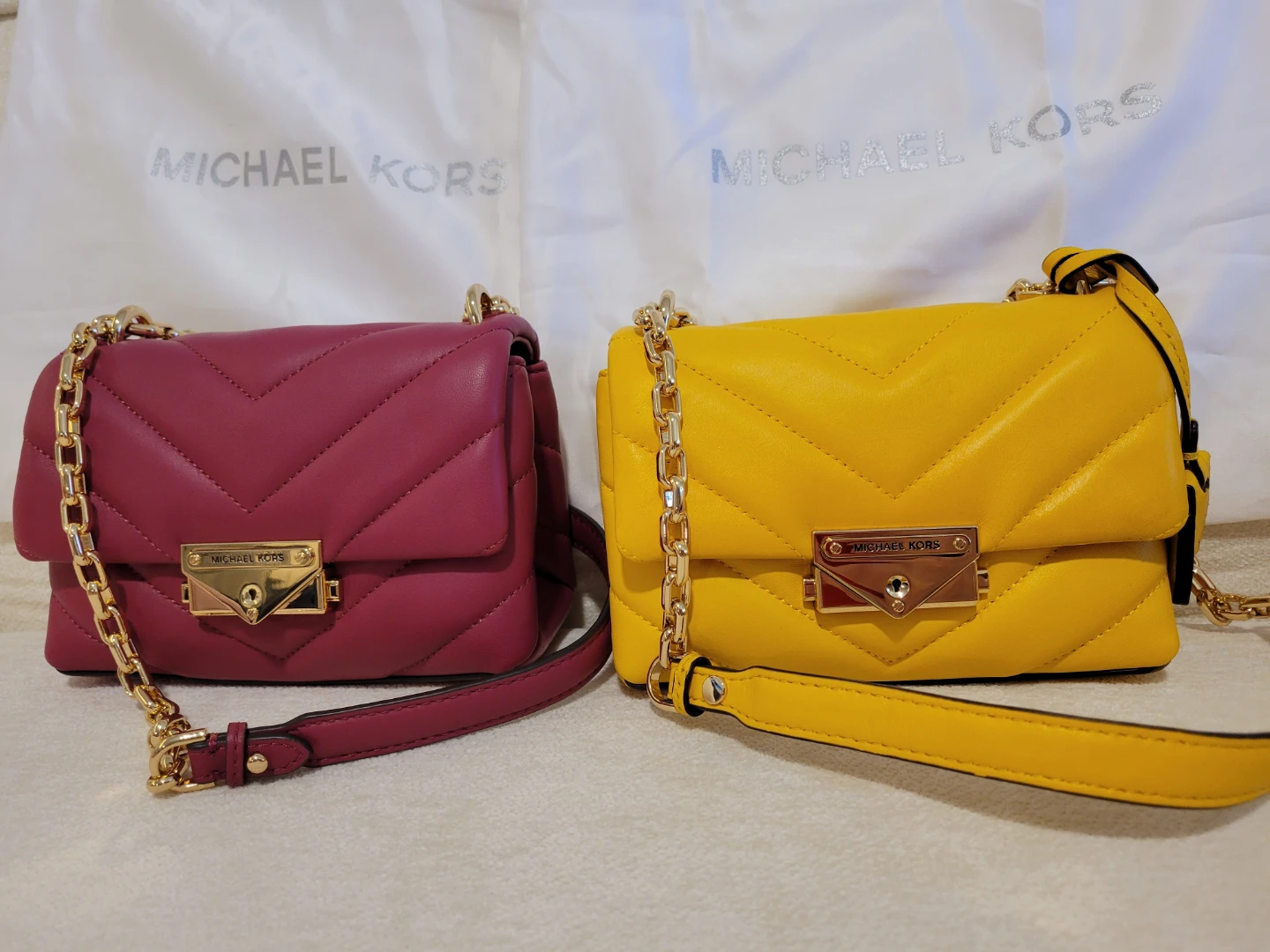 2 x Michael Kors Quilted Leather Shoulder Bags