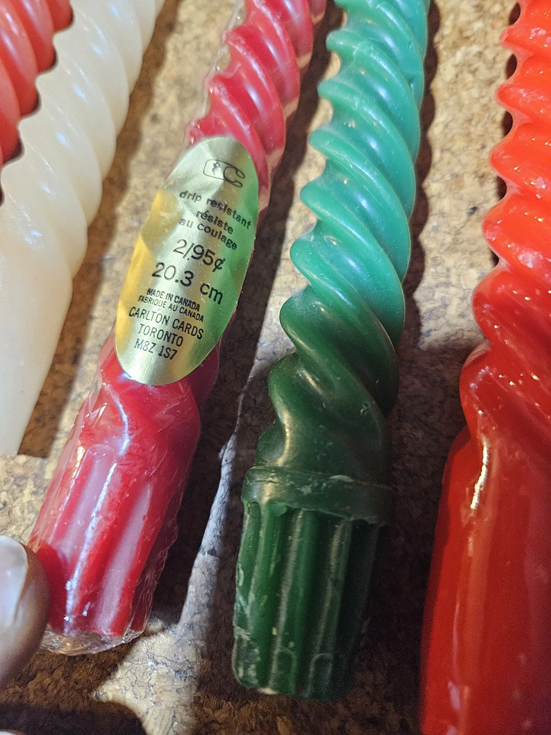 Carlton Cards Twisty Candles - Red, Green, White (Set of 9) - photo 2