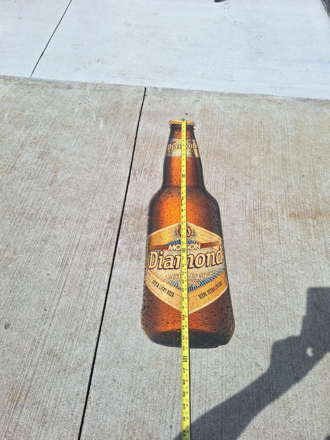 Molson Lager Beer Bottles Signs - photo 2