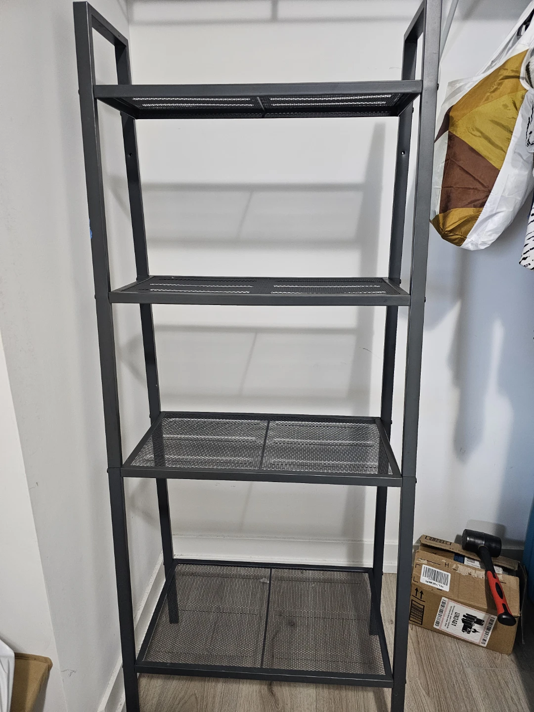Grey 4-Tier Metal Shelf Unit - photo 3