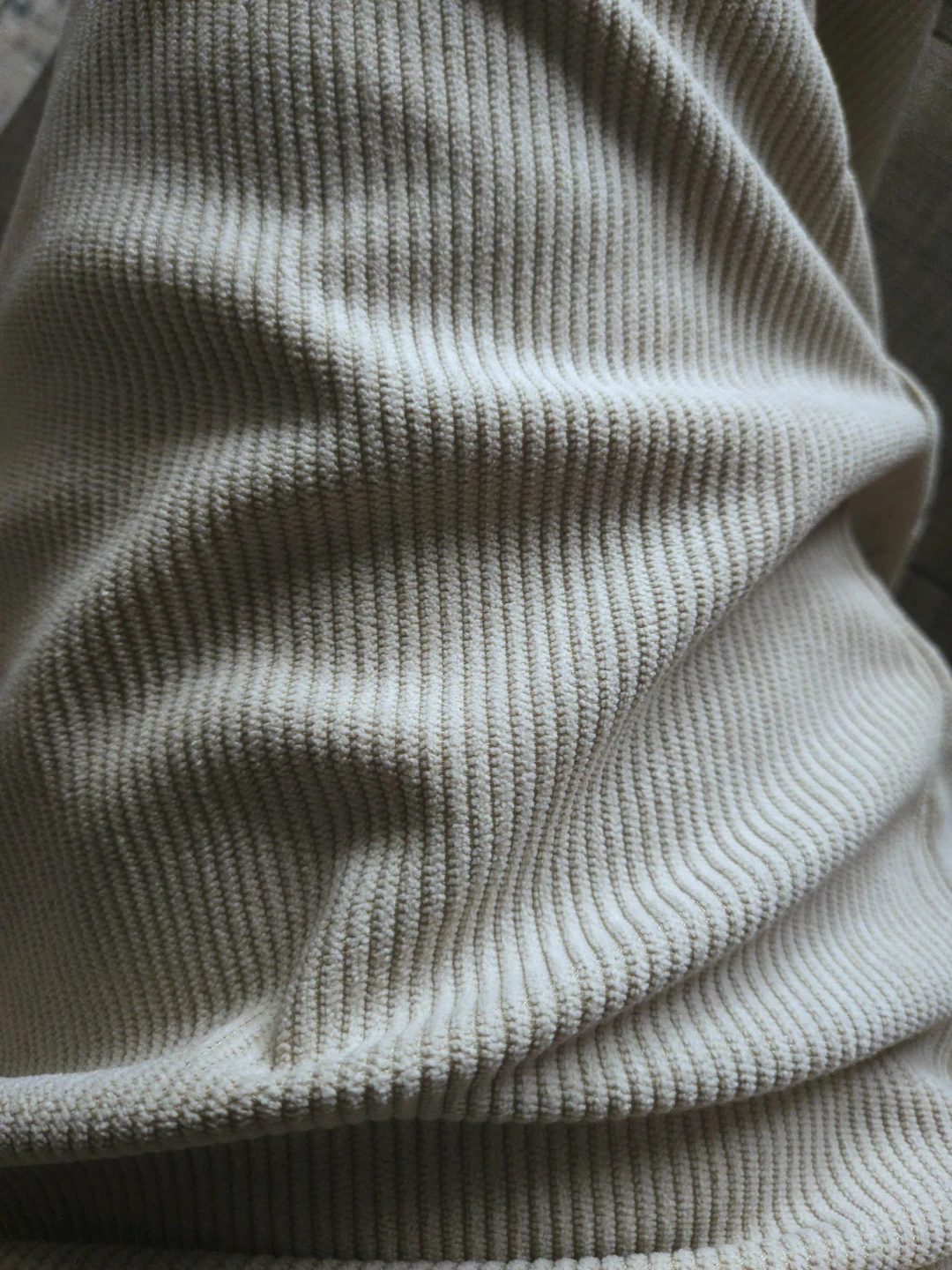 Beige Corduroy Wide Leg Pants - photo 2