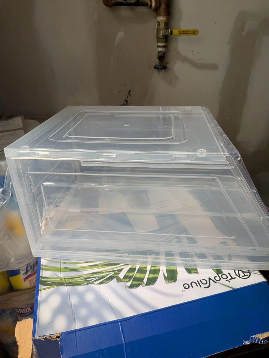 Clear Drop Front Hat Box Storage Container 🌱 - photo 4