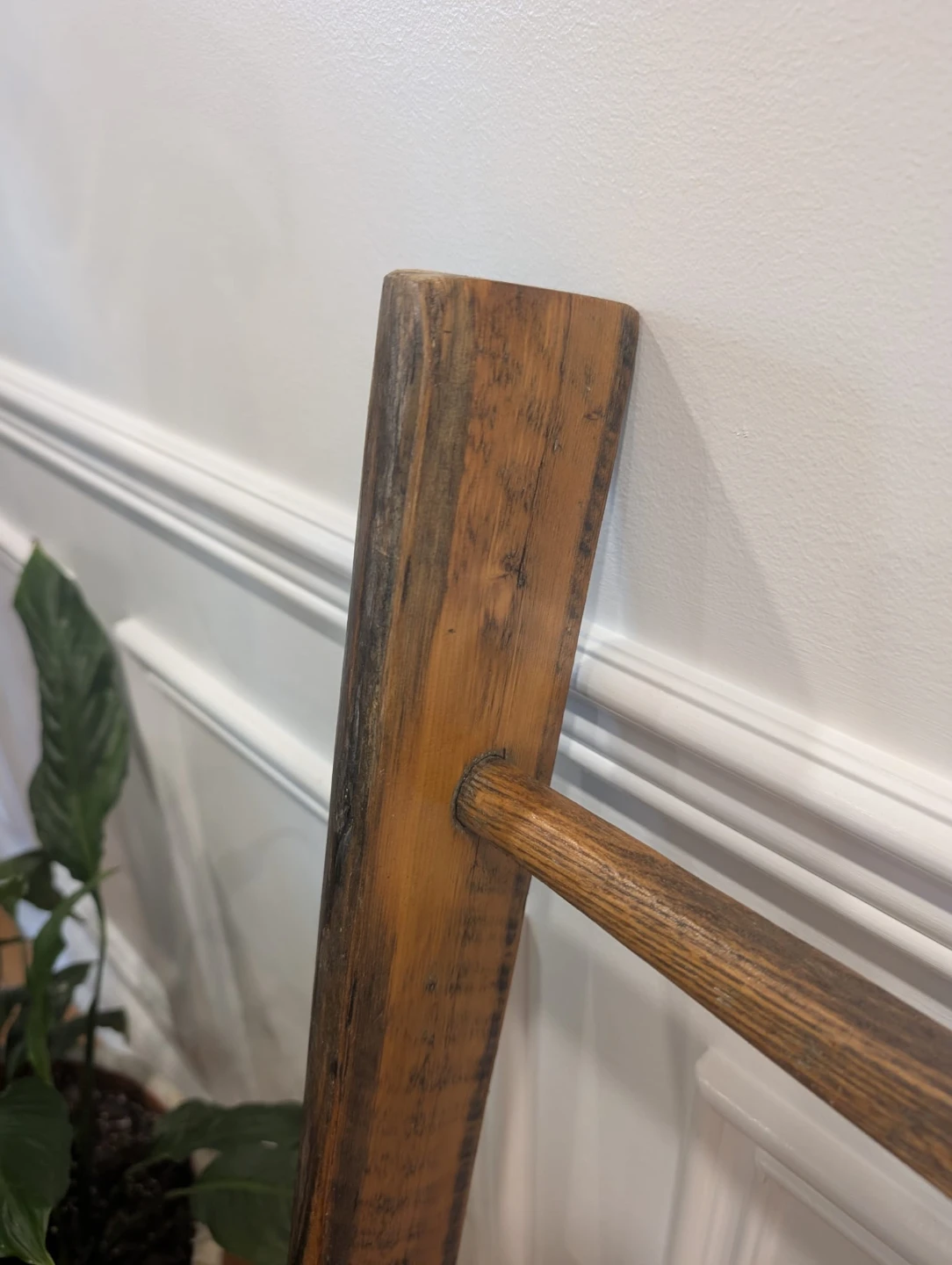 Antique Apple Picking Wooden Blanket Ladder - photo 3