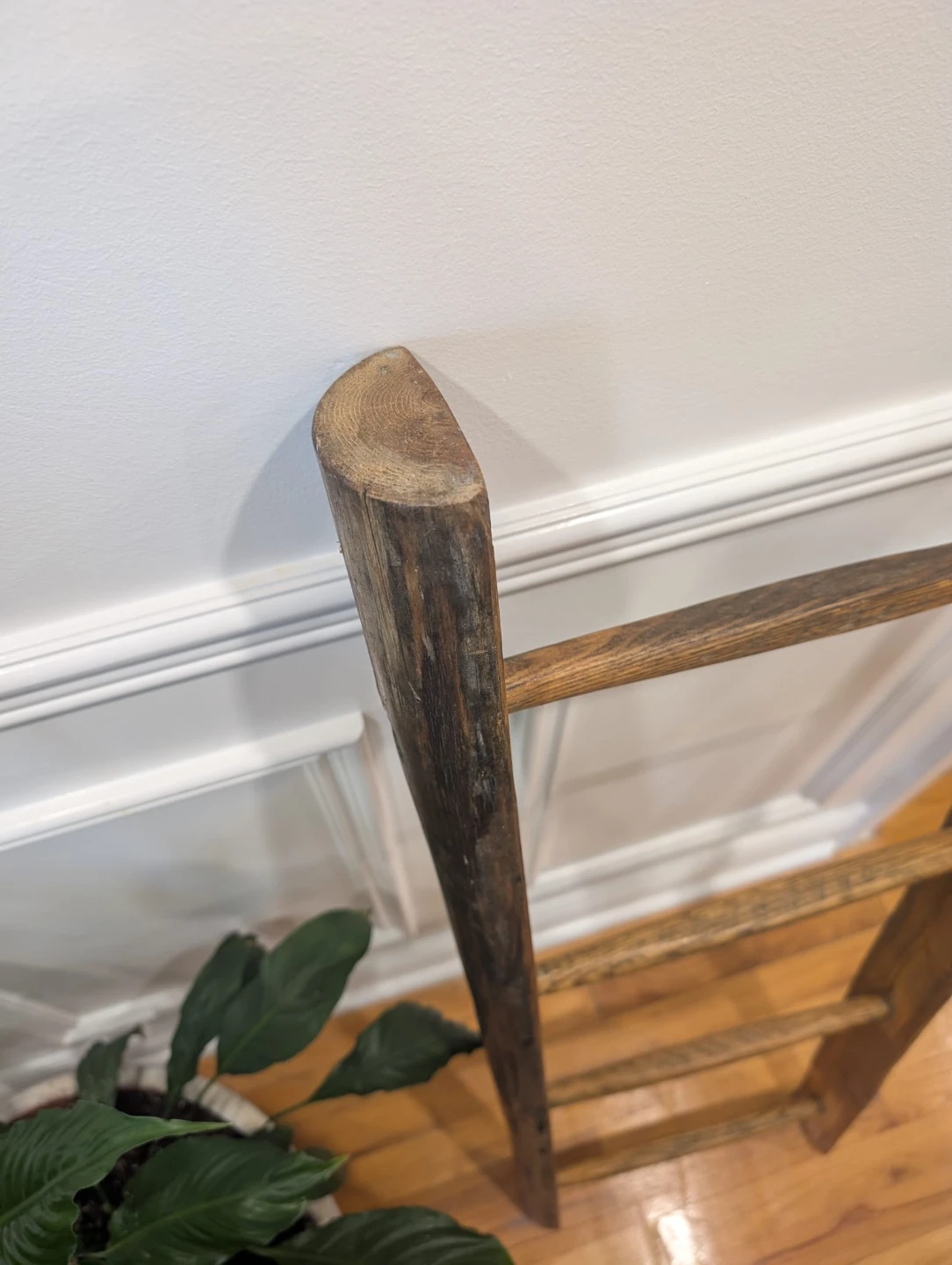 Antique Apple Picking Wooden Blanket Ladder - photo 4