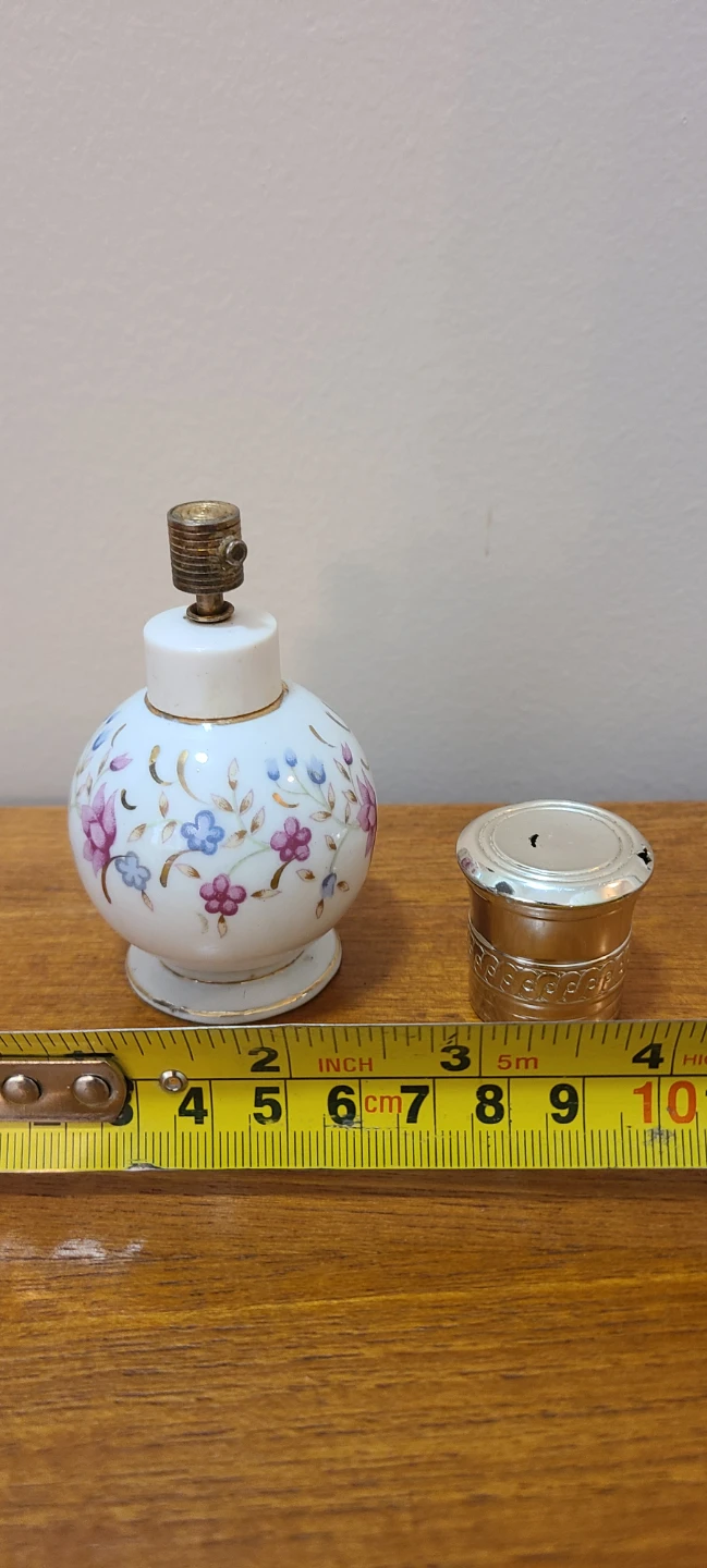 Vintage Hand Painted Porcelain Perfume Bottle - photo 2