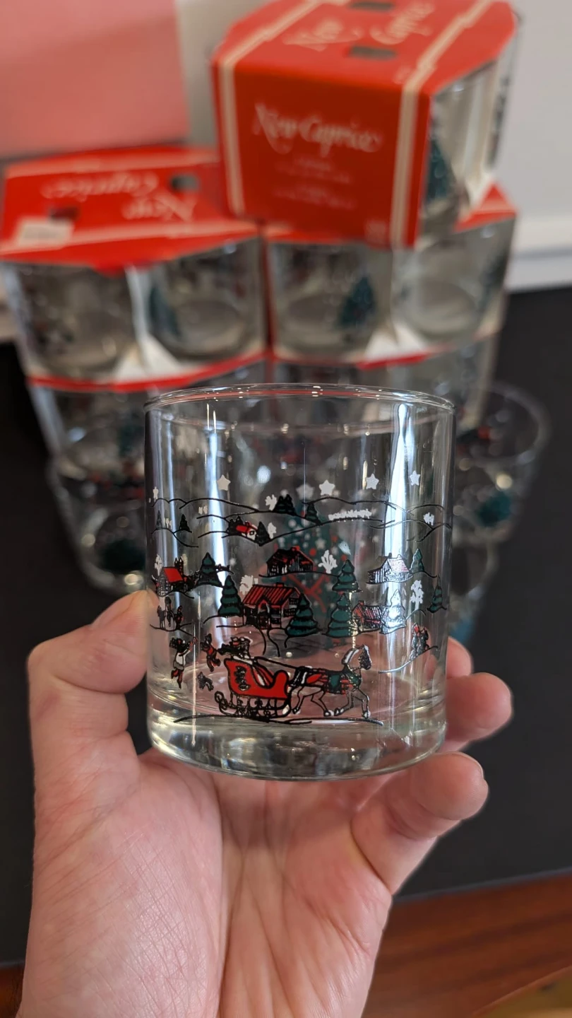 Vintage Christmas Glasses - Set of 26 - photo 4