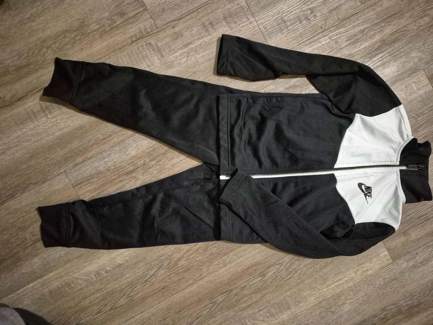 Nike Kids Tracksuit Set - Black/White - Size S (4-5 Yrs)