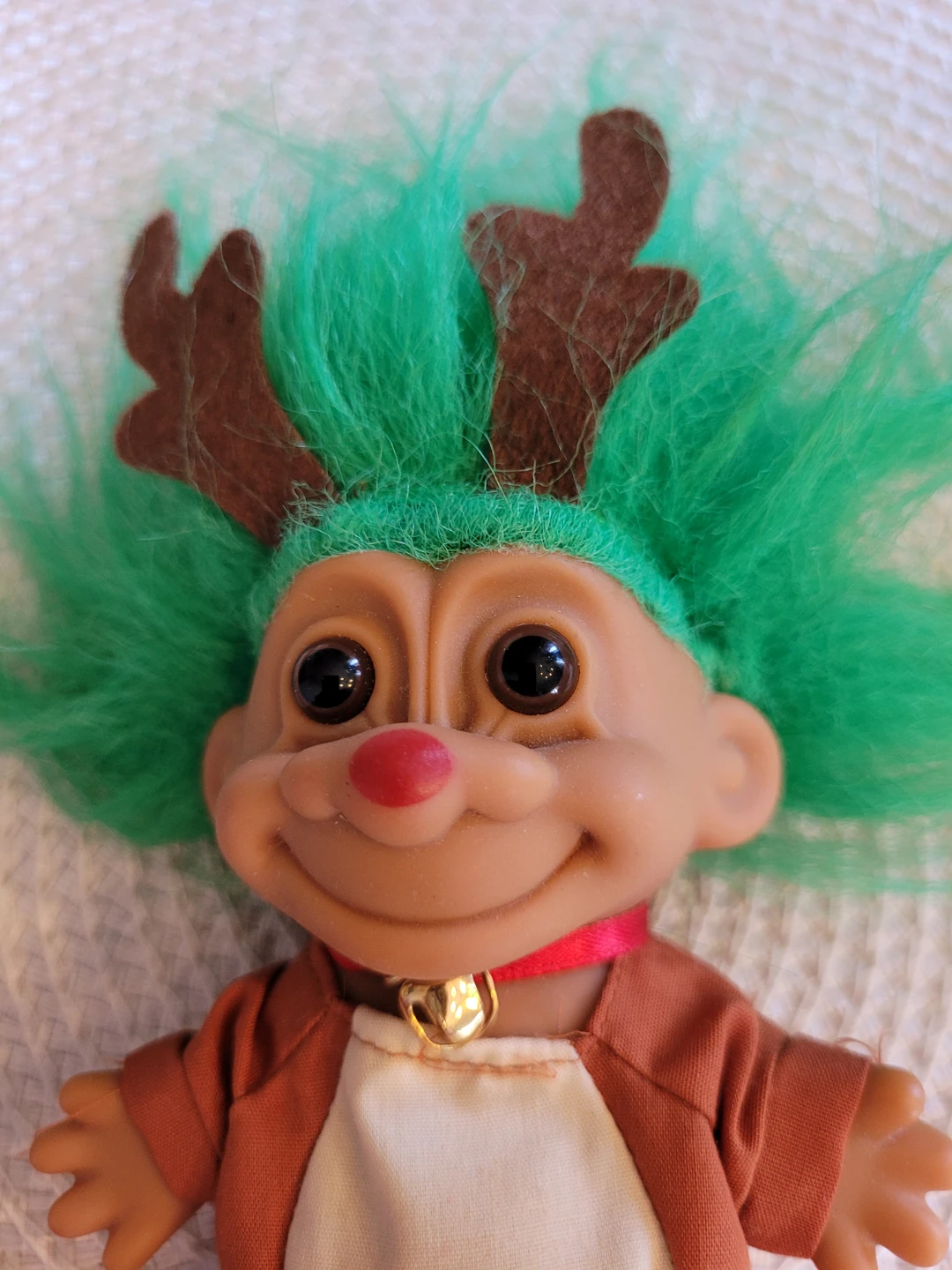 Vintage Russ Christmas Troll Doll Reindeer – 90s - photo 2