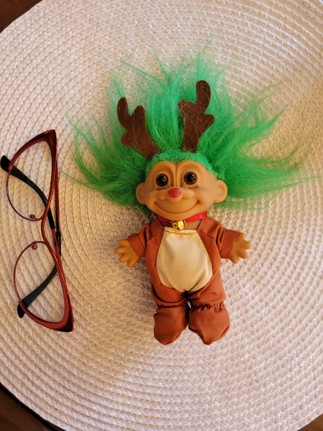 Vintage Russ Christmas Troll Doll Reindeer – 90s - photo 3