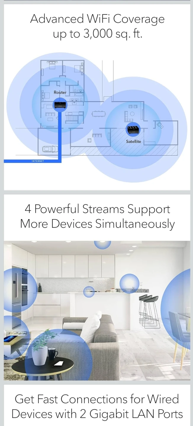 NETGEAR Nighthawk Advanced Whole Home Mesh WiFi 6 System - photo 2