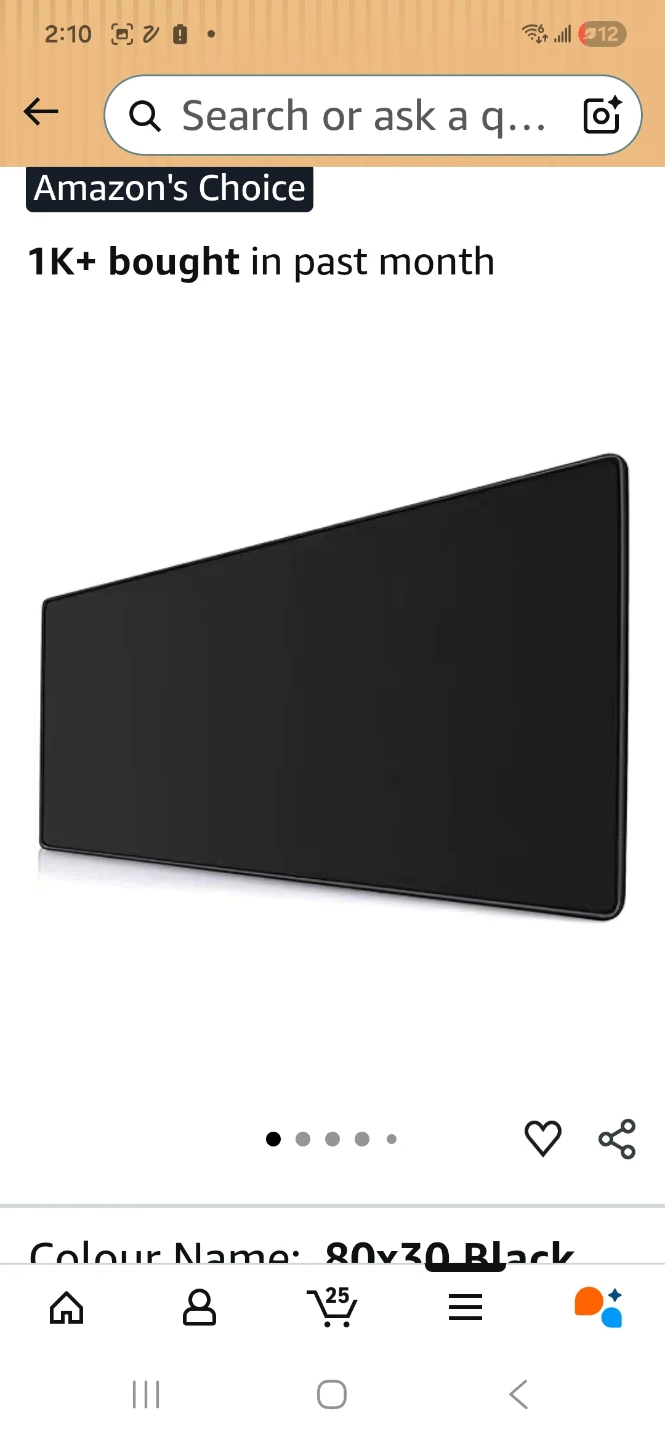 Black Extended Gaming Mouse Pad 80x30 cm - photo 3