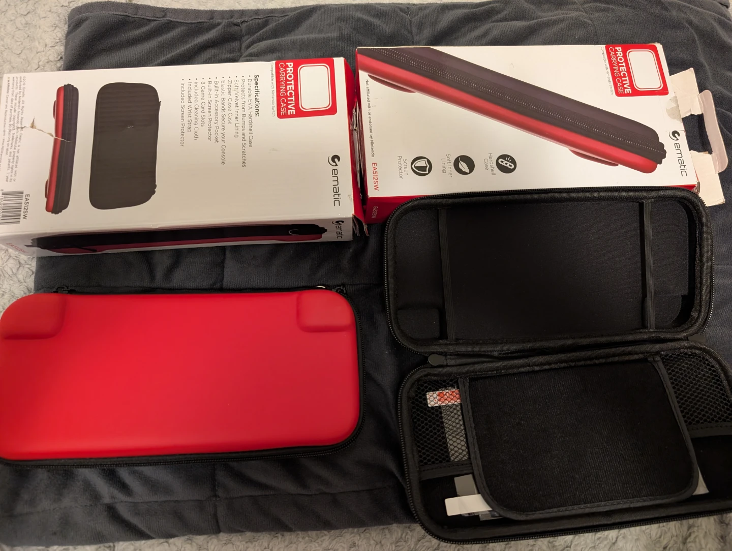 Gematic Protective Carrying Case for Nintendo Switch - Red