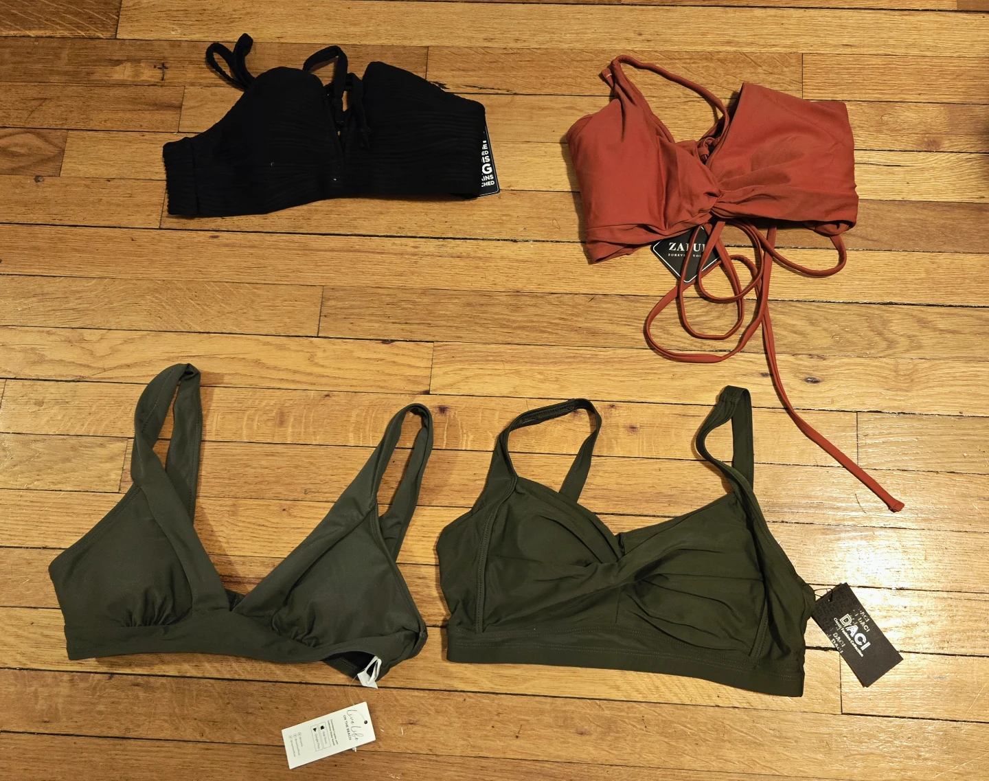 Cupshe Green Bikini Top - Size M
