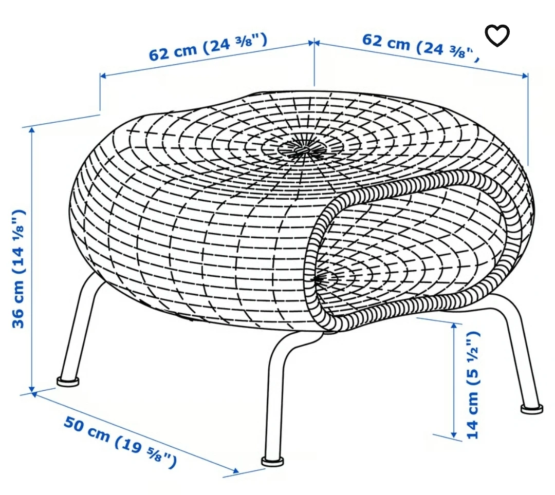 Footstool /side table - photo 3