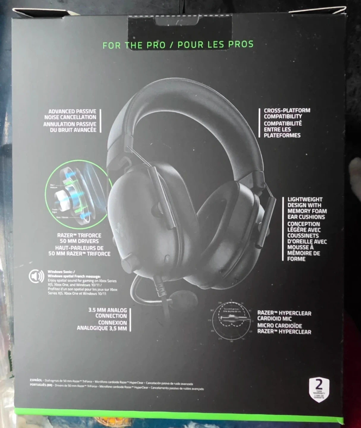 Razer Blackshark V2 X Wired Esports Headset - photo 2