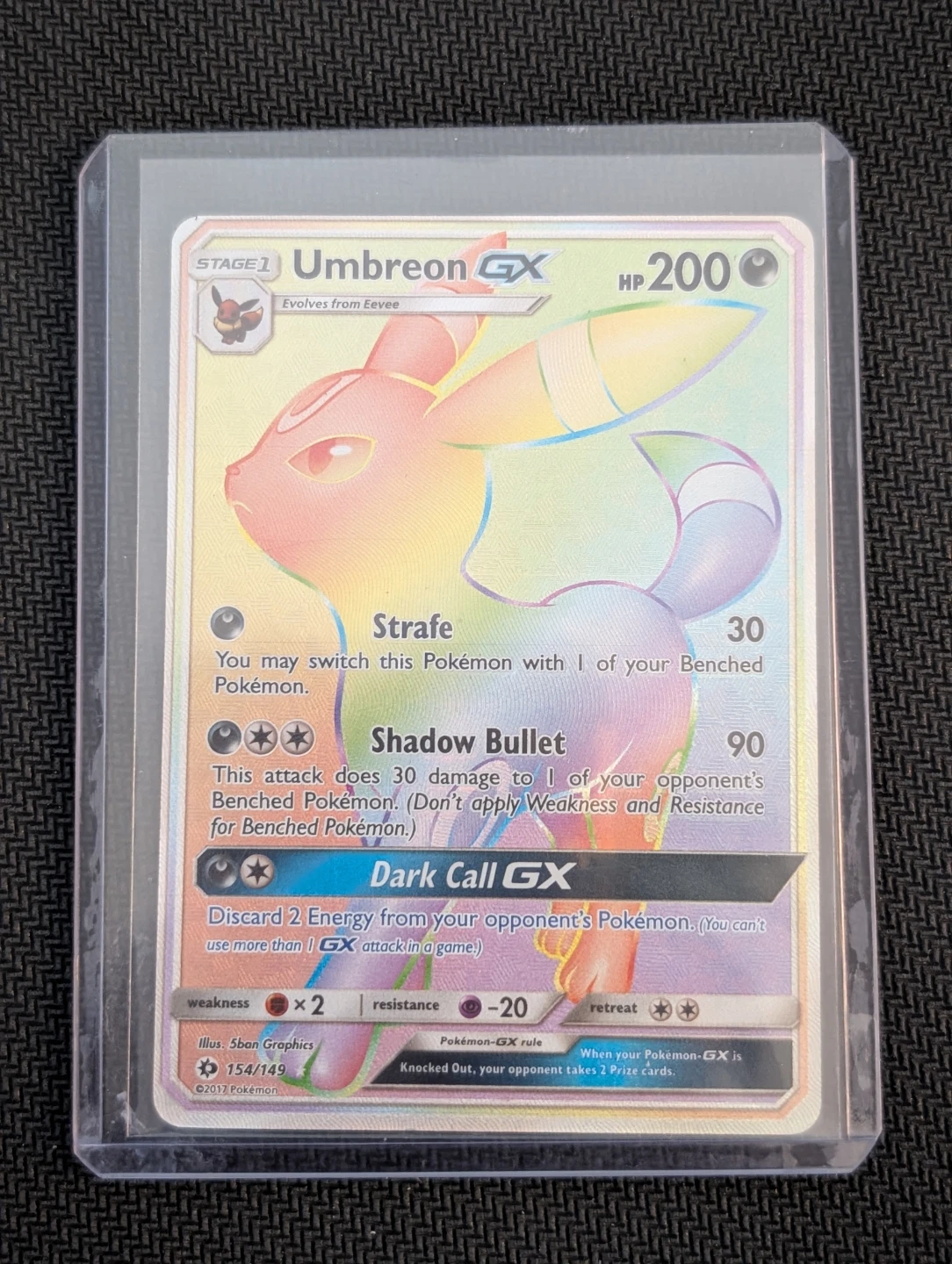 Umbreon GX Sun & Moon Secret Rare 154/149 - Pokemon - photo 4
