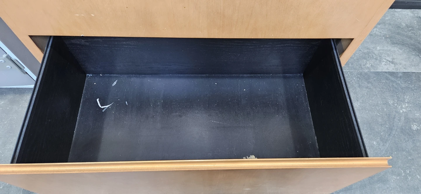 Light Wood Two-Drawer Filing Cabinet - photo 2