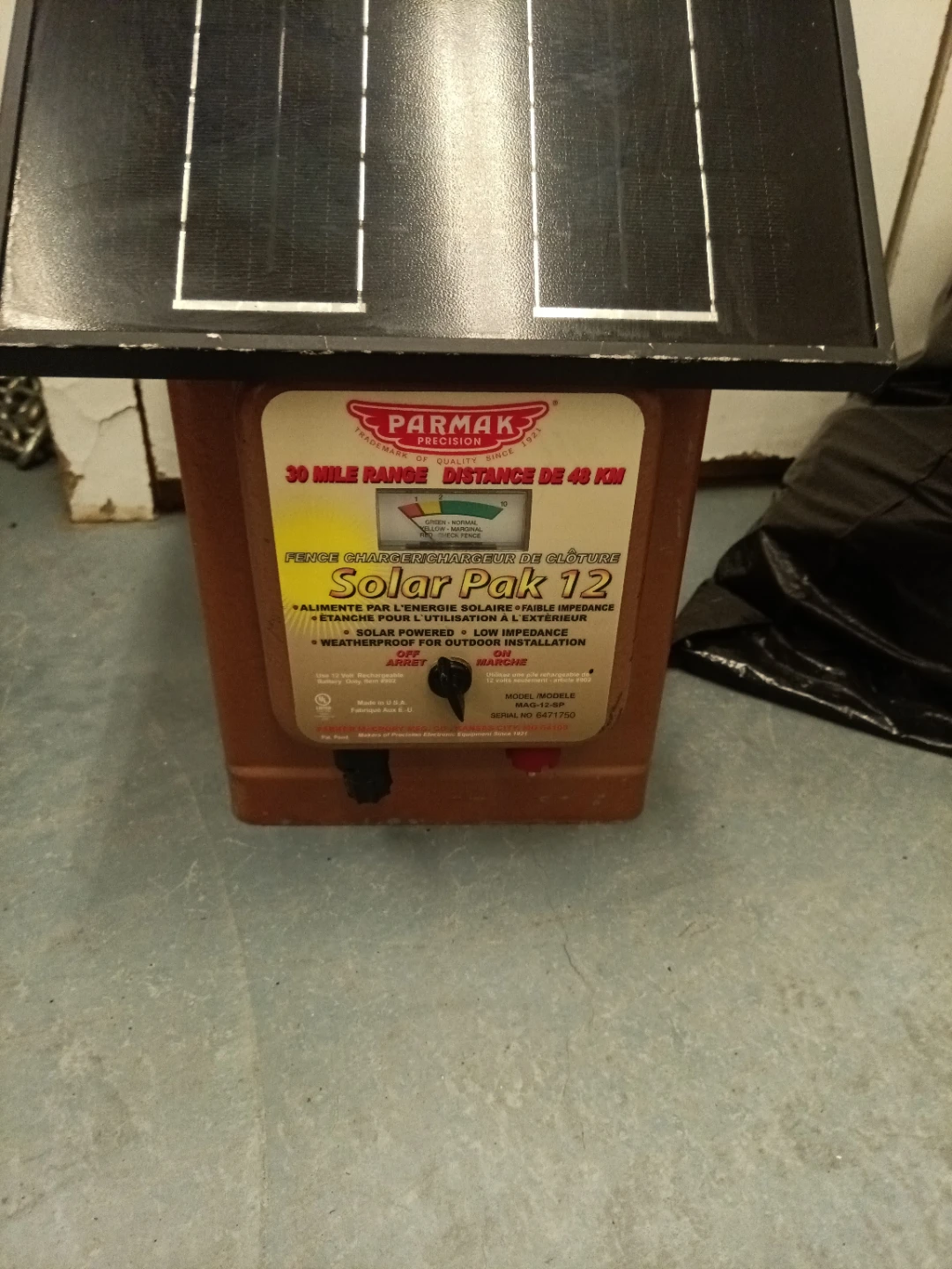 Parmak Solar Pak 12 Electric Fence Charger