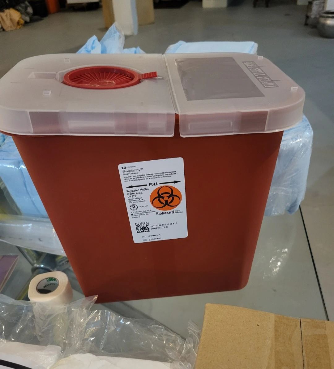 Brand New, SharpsSafety Sharps Container - Xtra large