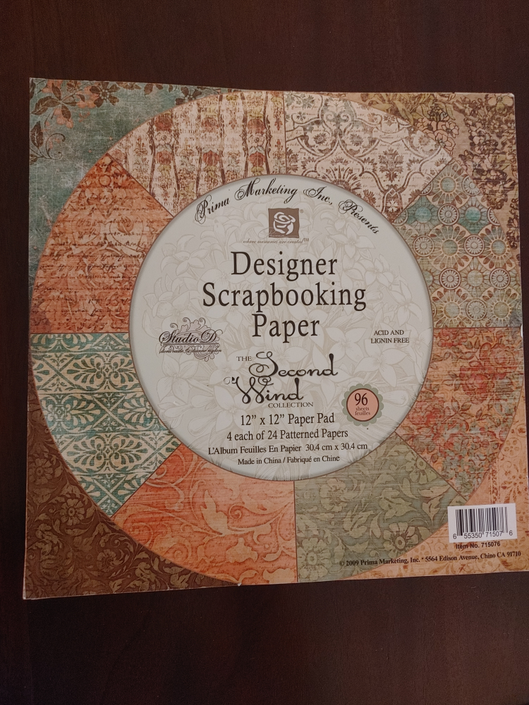 Prima Marketing Inc. Designer Scrapbooking Paper