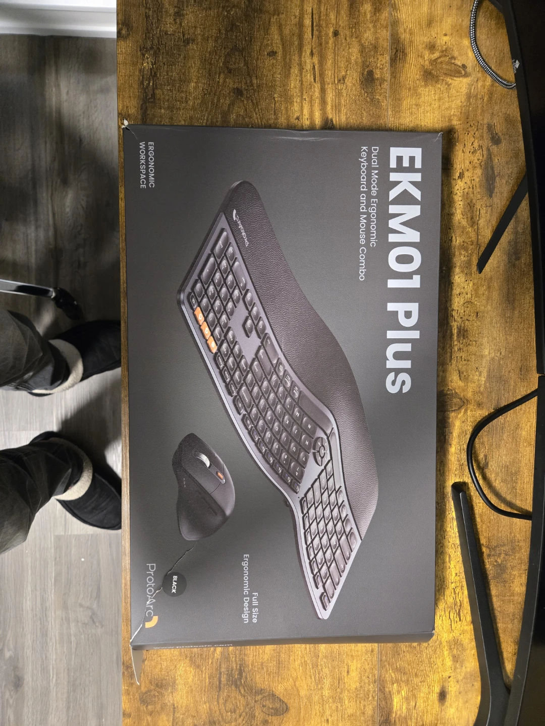 ProtoArc EKM01 Plus Dual Mode Ergonomic Keyboard and Mouse Combo