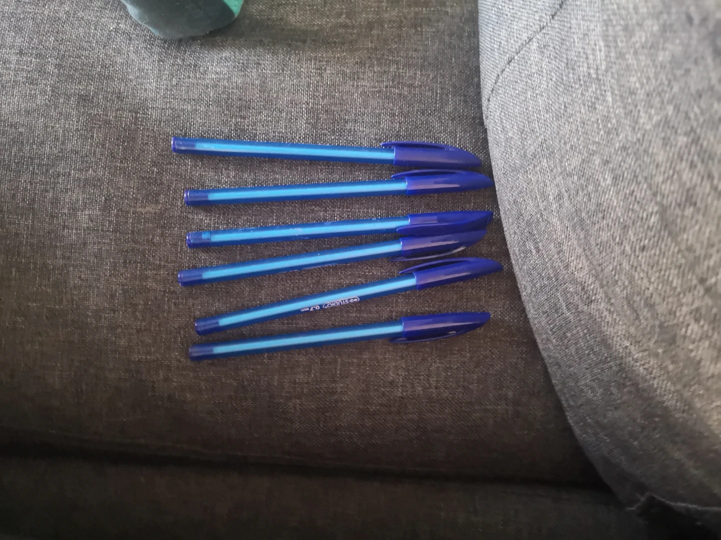 Blue studio pens