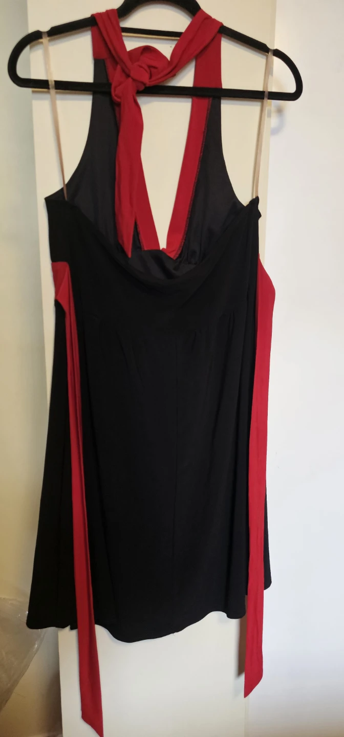 Black and Red Halter Dress - photo 3
