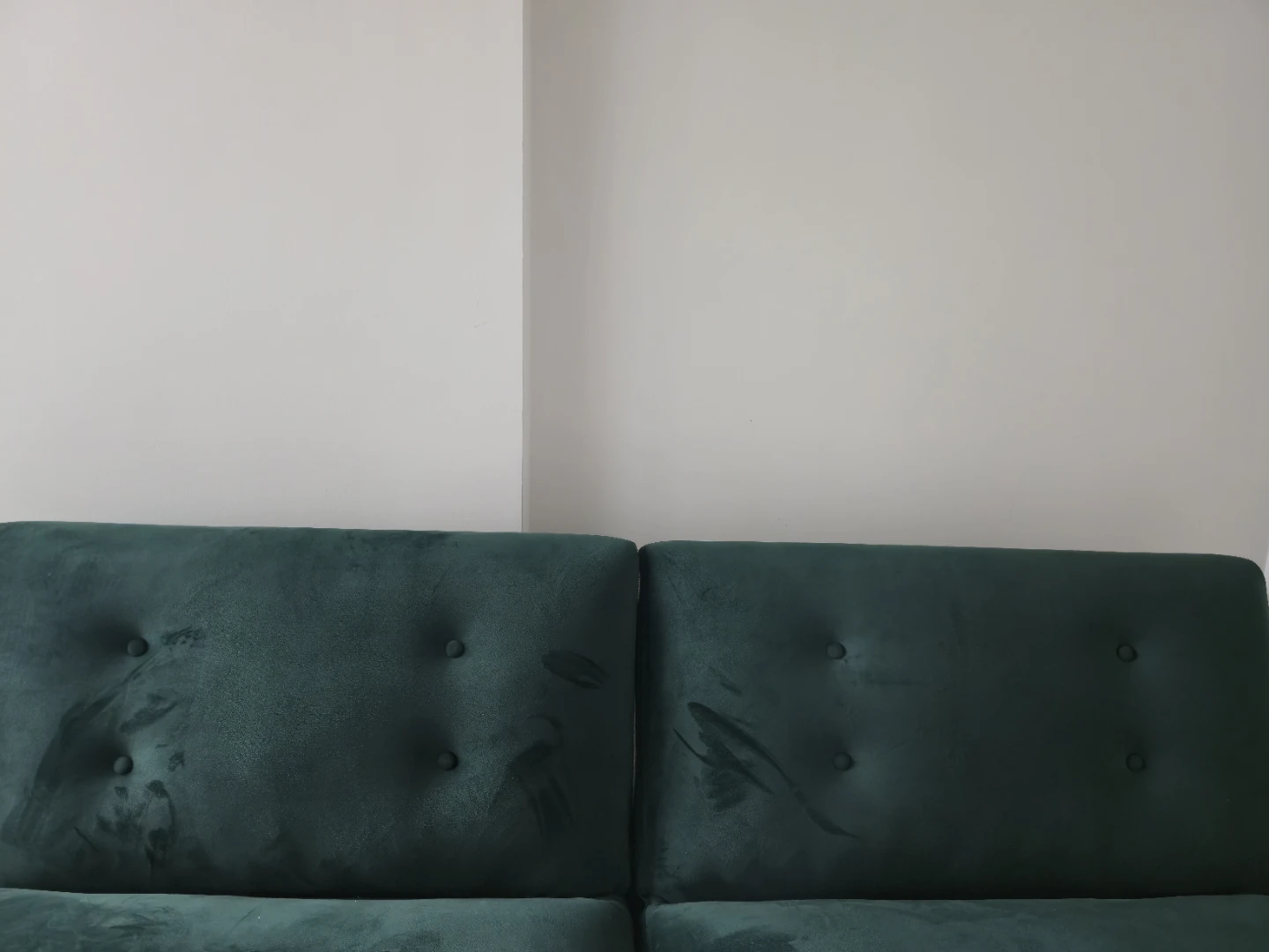 Green Velvet Loveseat/Sofa Bed - photo 3