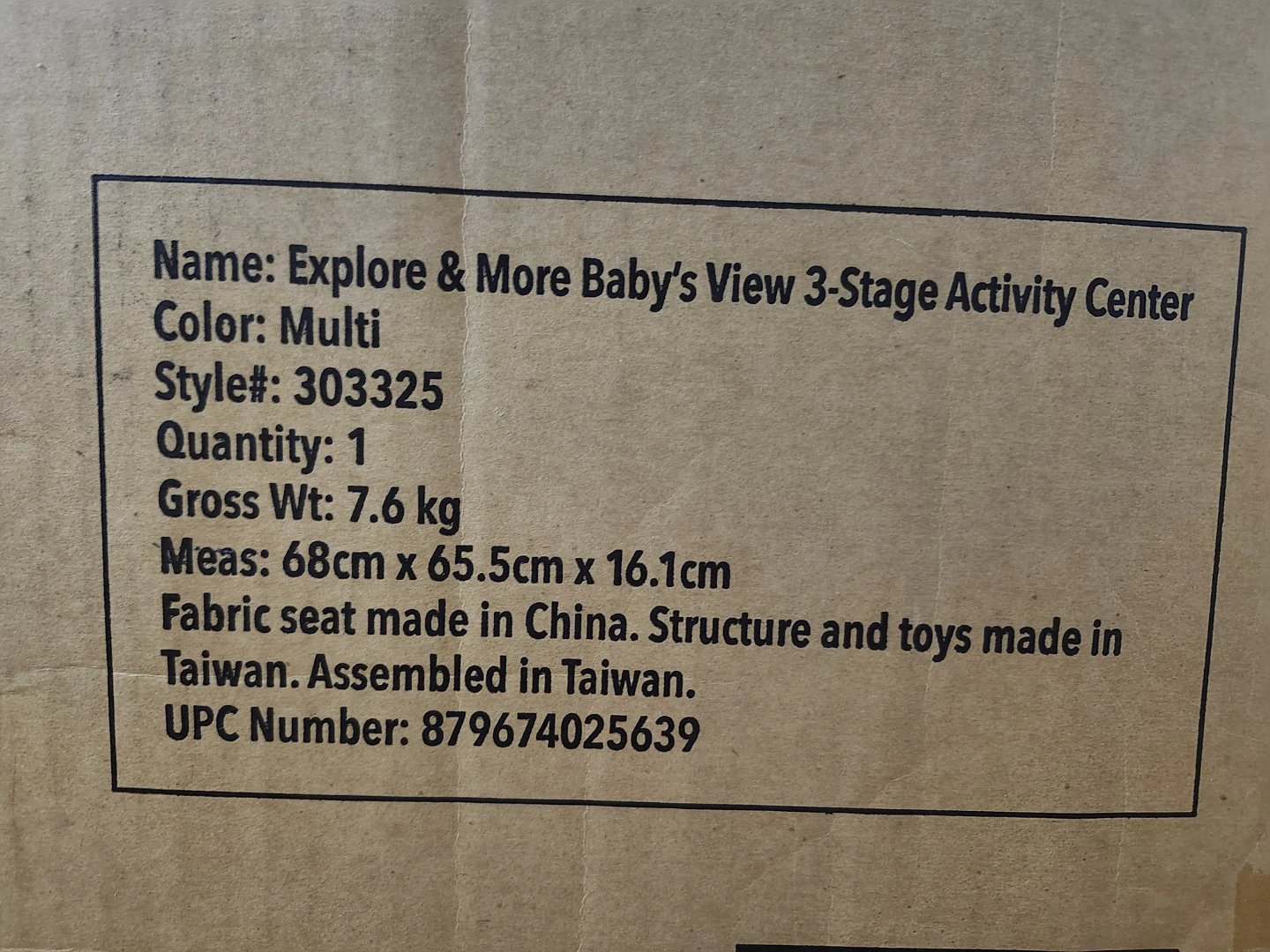 Skip Hop Explore & More Baby's View 3-Stage Activity Center - photo 2