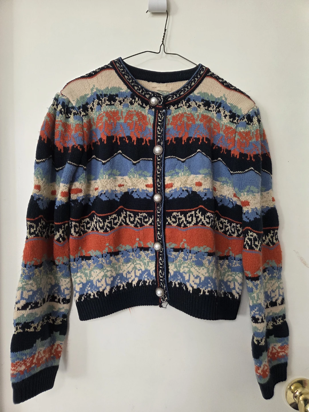 (Small) Colourful Patterned Cardigan