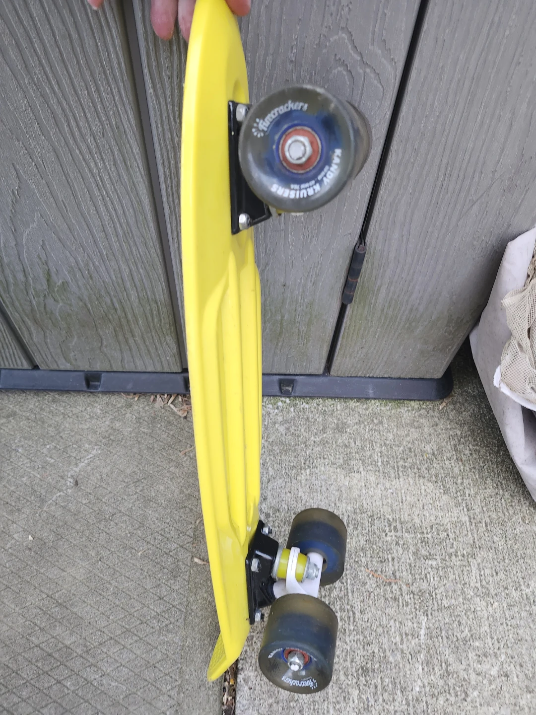 Kandy Kruisers yellow skateboard