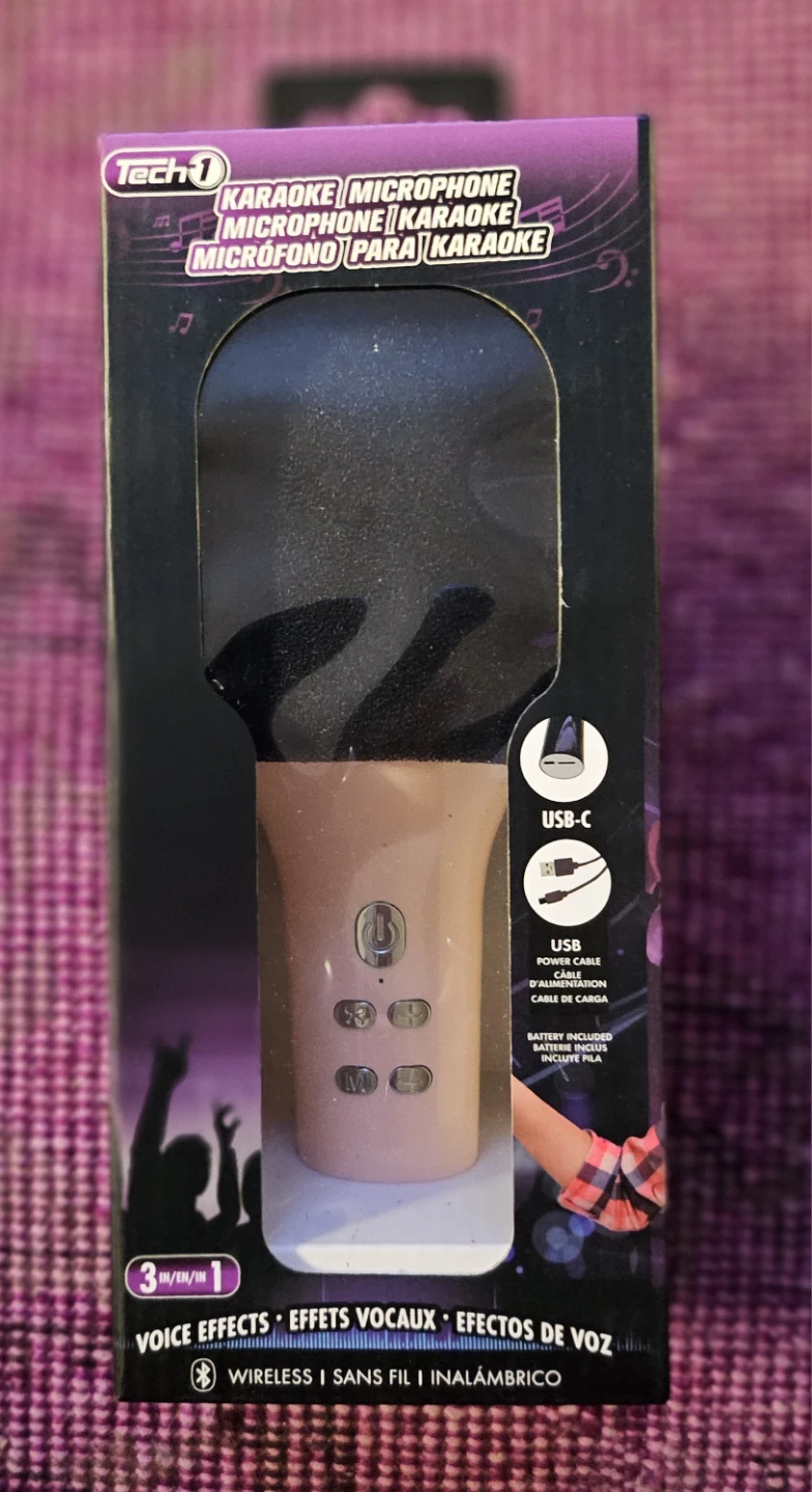 Tech 1 Karaoke Microphone - Pink - photo 2