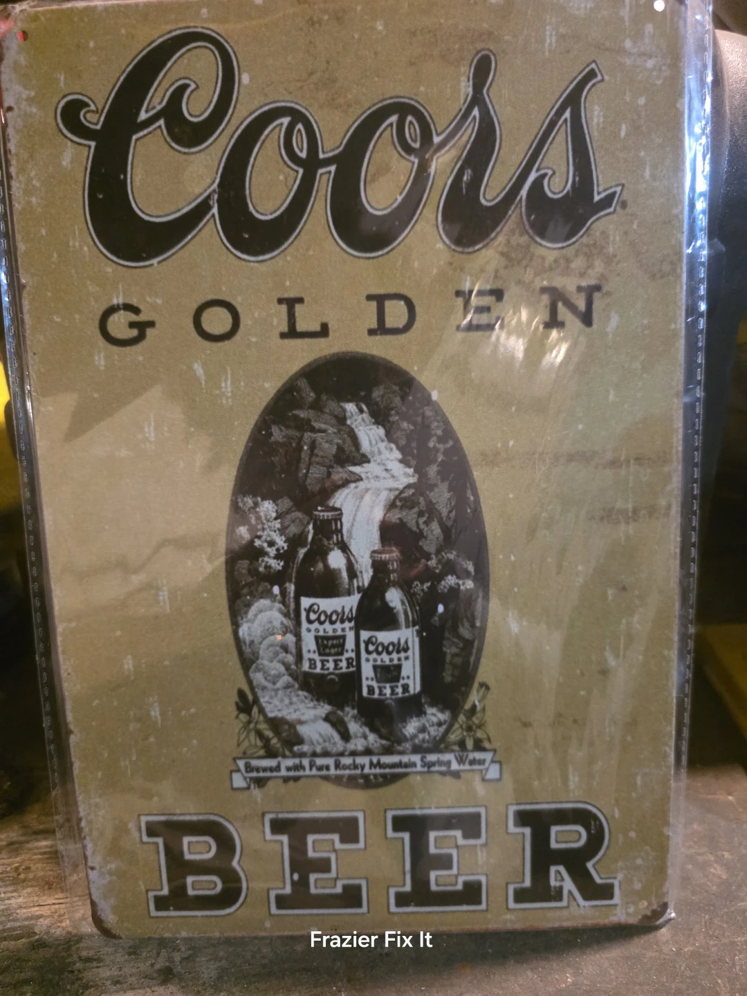 Vintage Coors Golden Beer Metal Sign - photo 4