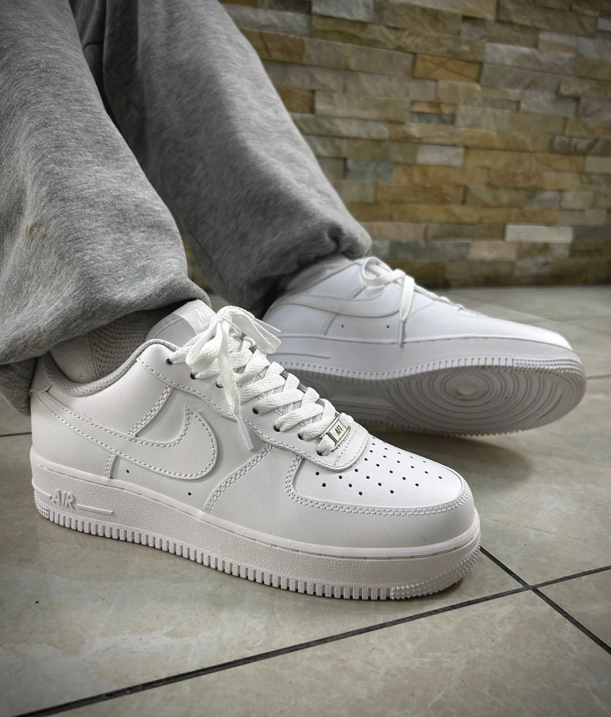 Nike Air Force 1 White Sneakers (read description) - photo 4