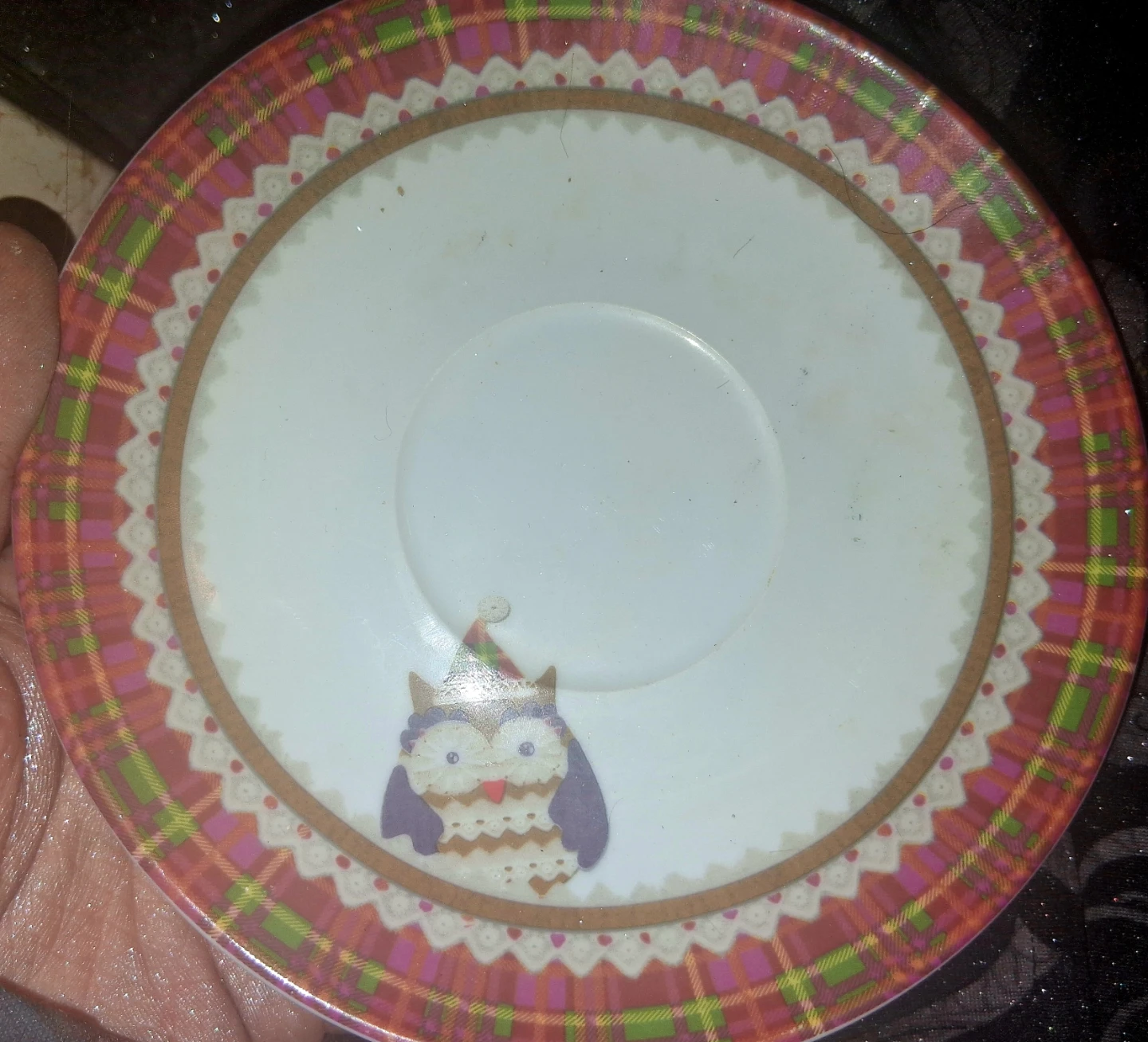 Holiday Collection Saucer with Owl