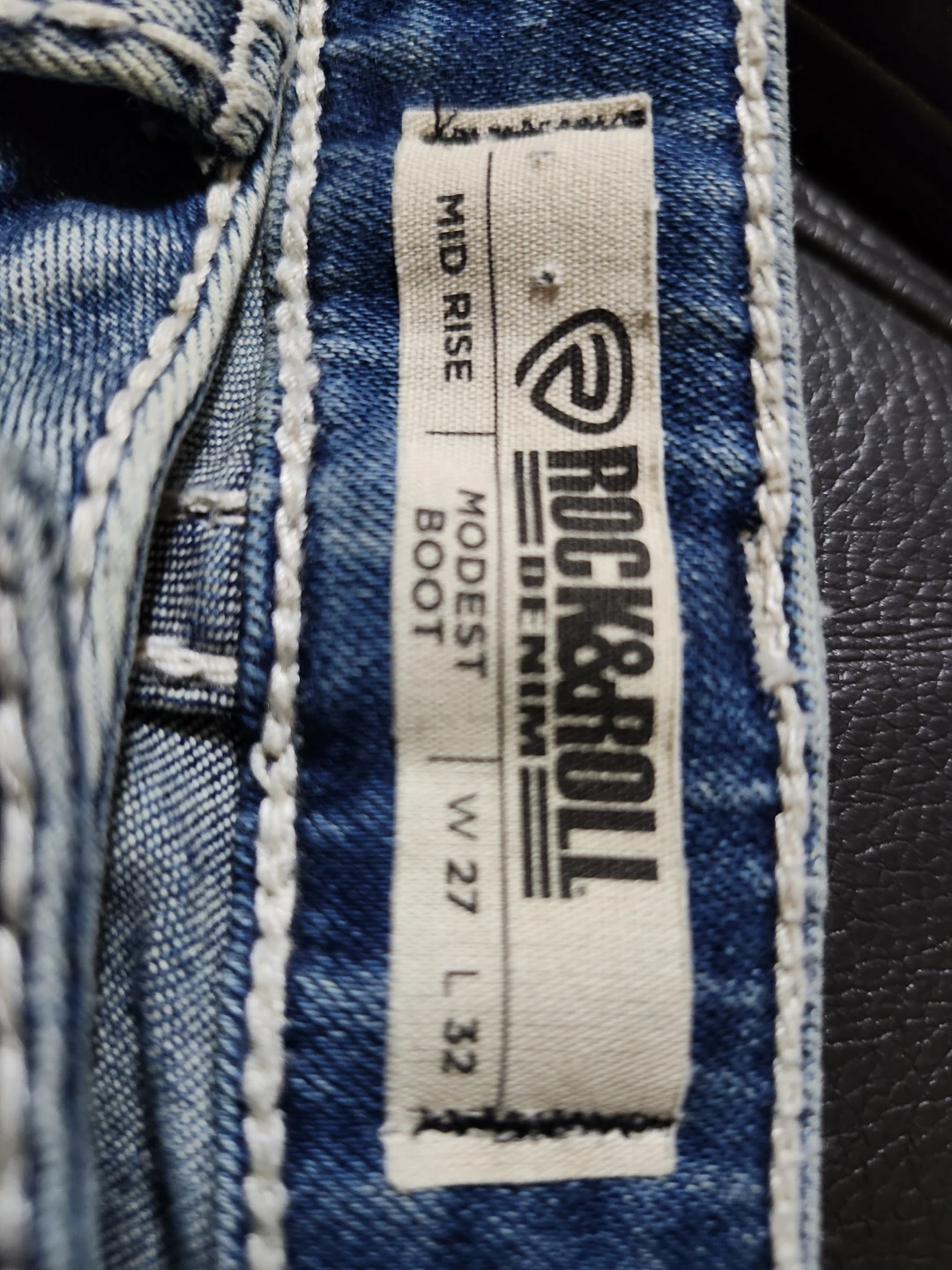 Rock & Roll Denim Women's Jeans - Mid Rise Bootcut - W 27 L 32 - photo 2