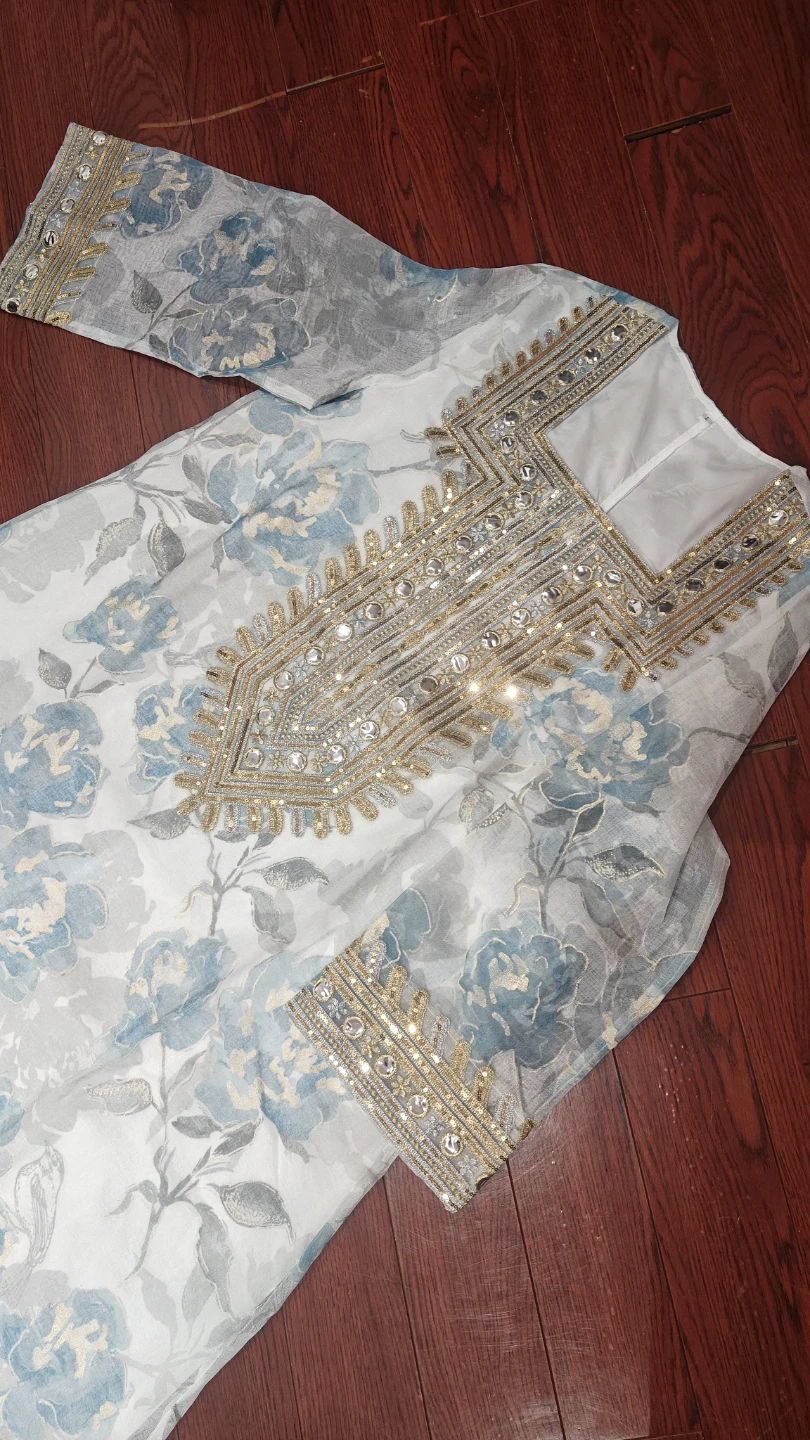 Embellished Floral Print maxi Dress - photo 4