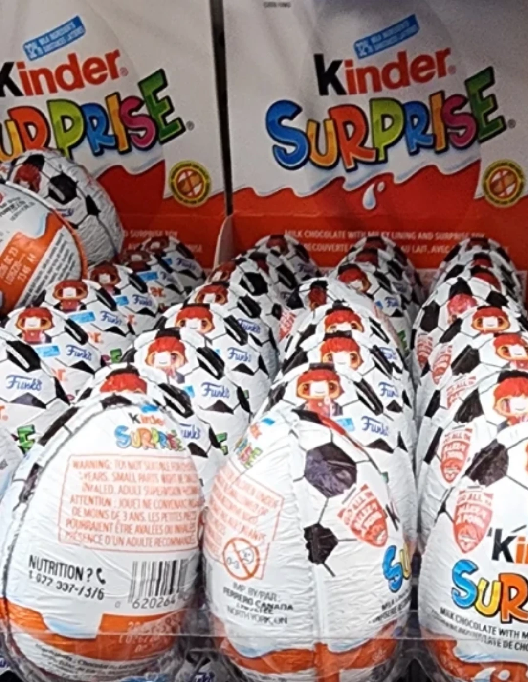 Kinder Surprise Chocolate Eggs (Soccer Design)