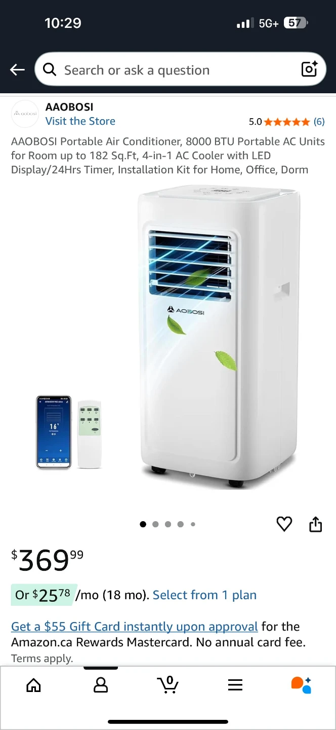 AOSIBI Portable Air Conditioner