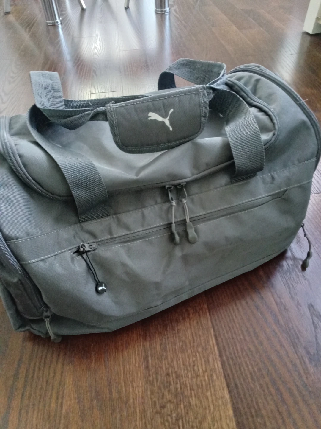 Puma Grey Duffel Bag