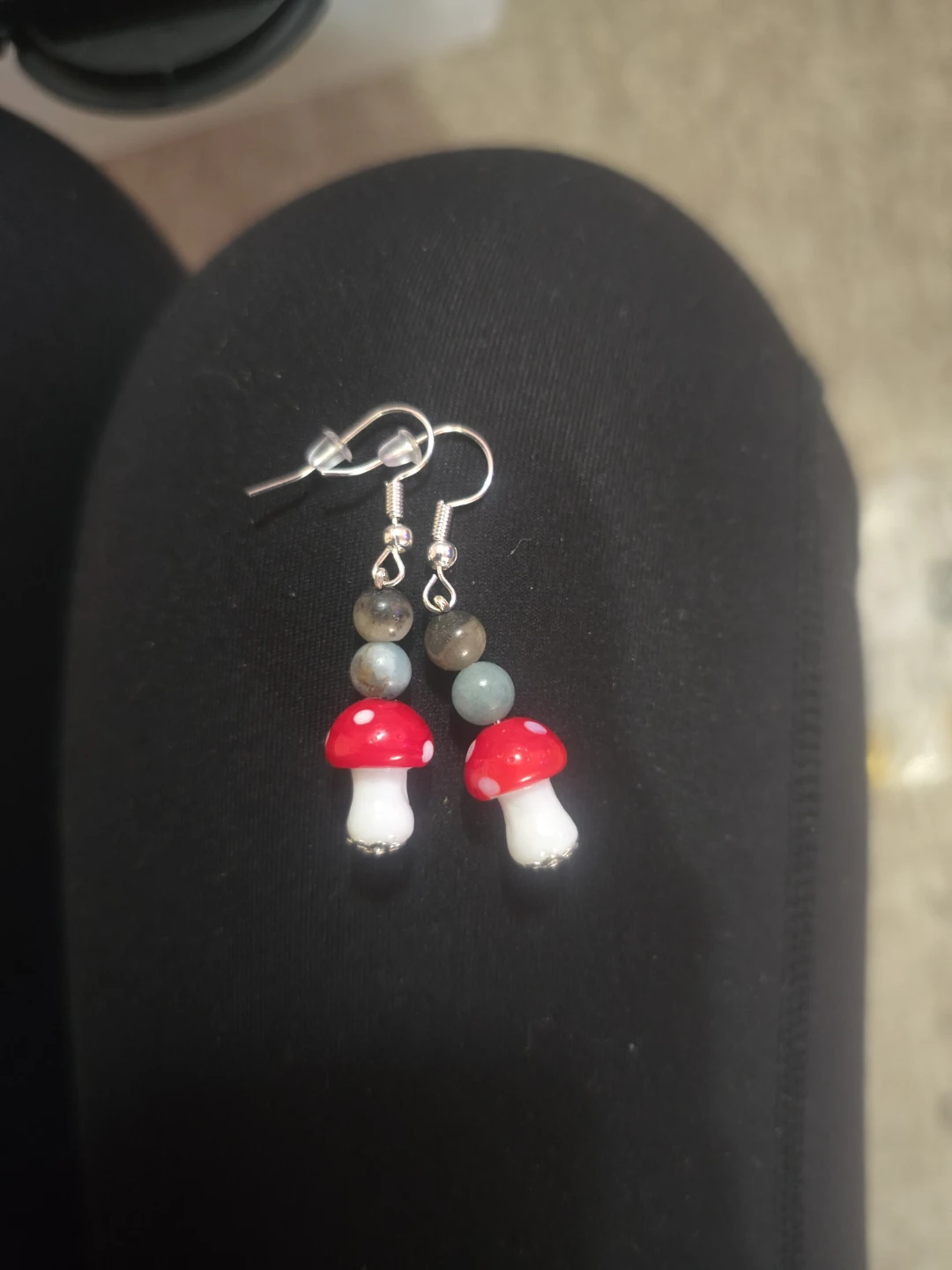 Handmade Mushroom Earrings
