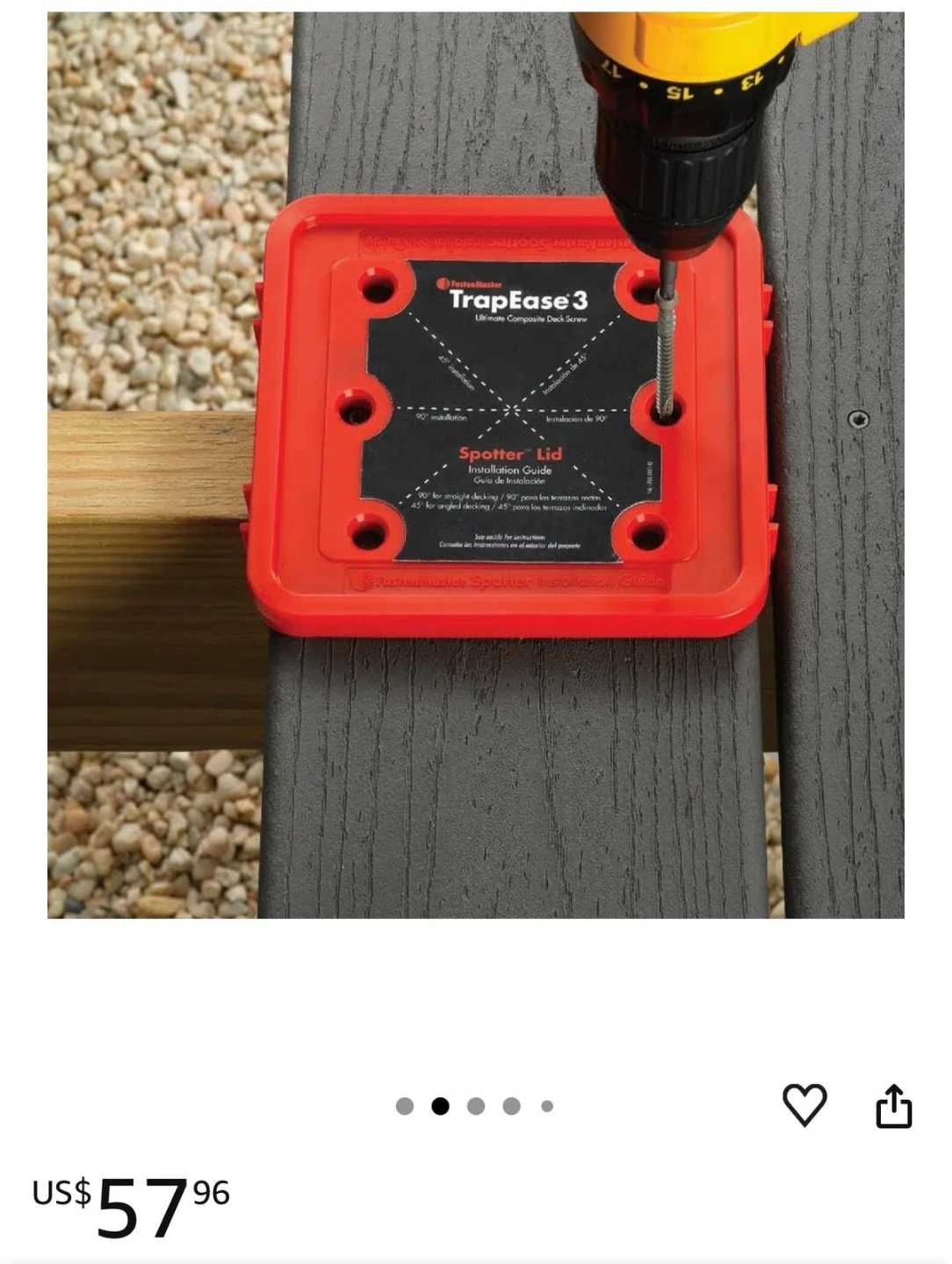 FastenMaster TrapEase 3 Composite Deck Screws - 2 1/2", - photo 3