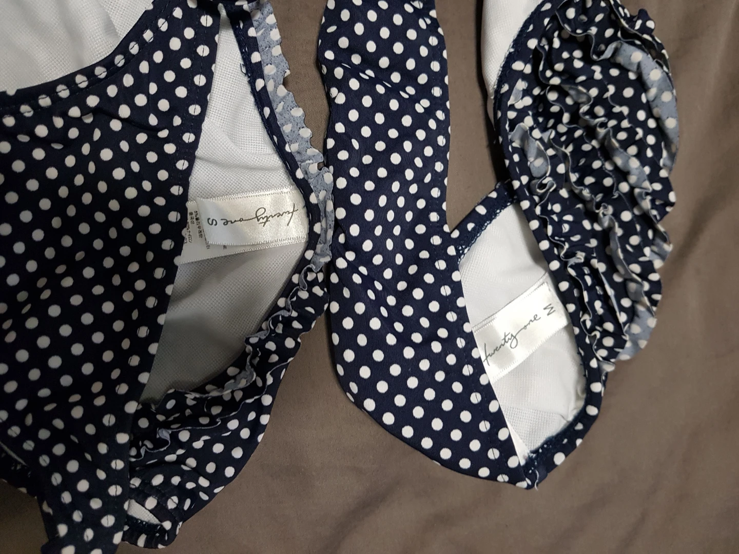 Twenty-one Women's Polka Dot Bikini Set - Size S bottom  M top - photo 4